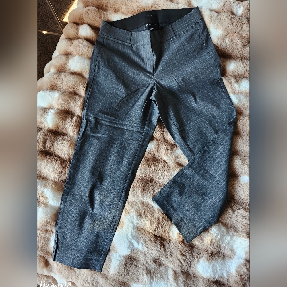 Classic Gray Pinstripe Dress Pants 🩶